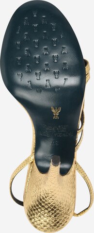 PATRIZIA PEPE - Sandálias com tiras em ouro