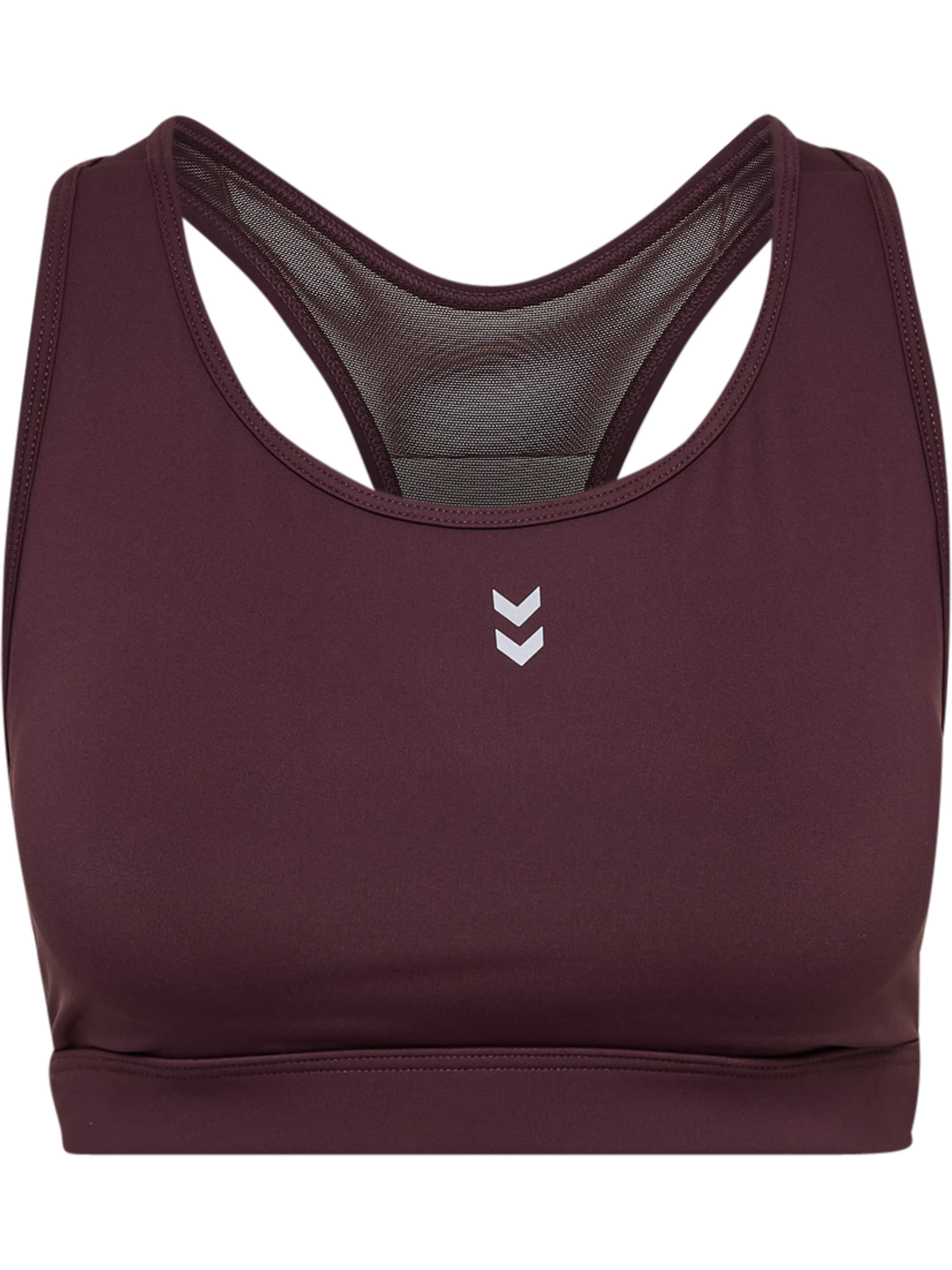 Hummel Bustier Sports-BH 'Pulse' i brun: forside