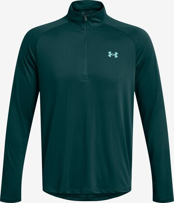 UNDER ARMOUR Performance Shirt 'Tech 2.0' in Green: front