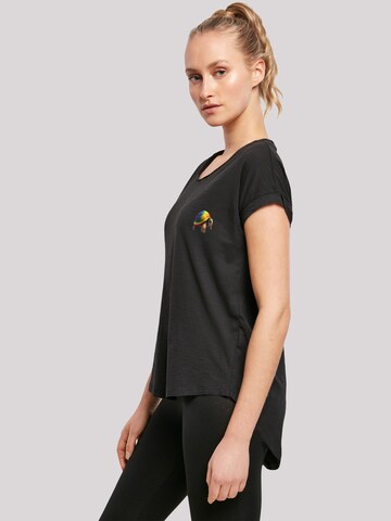 F4NT4STIC Shirt 'Rainbow Turtle' in Black