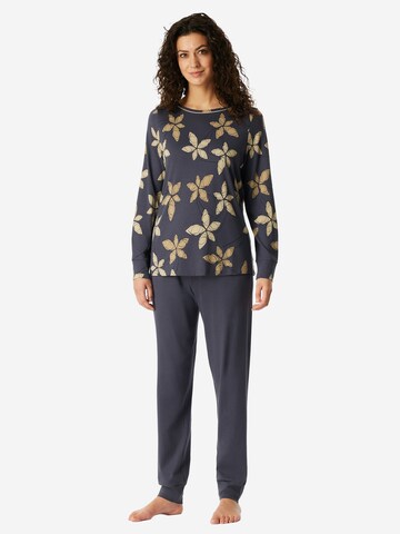 SCHIESSER Pyjama 'Comfort Nightwear' in Grijs: voorkant