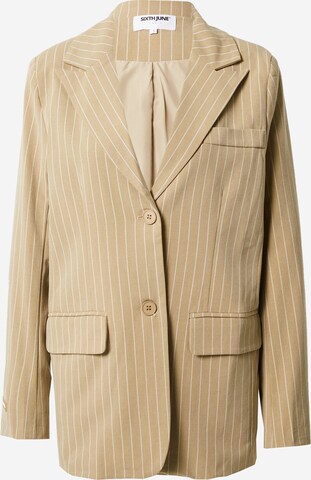 Sixth June Blazer 'TAILOR' in Beige: front