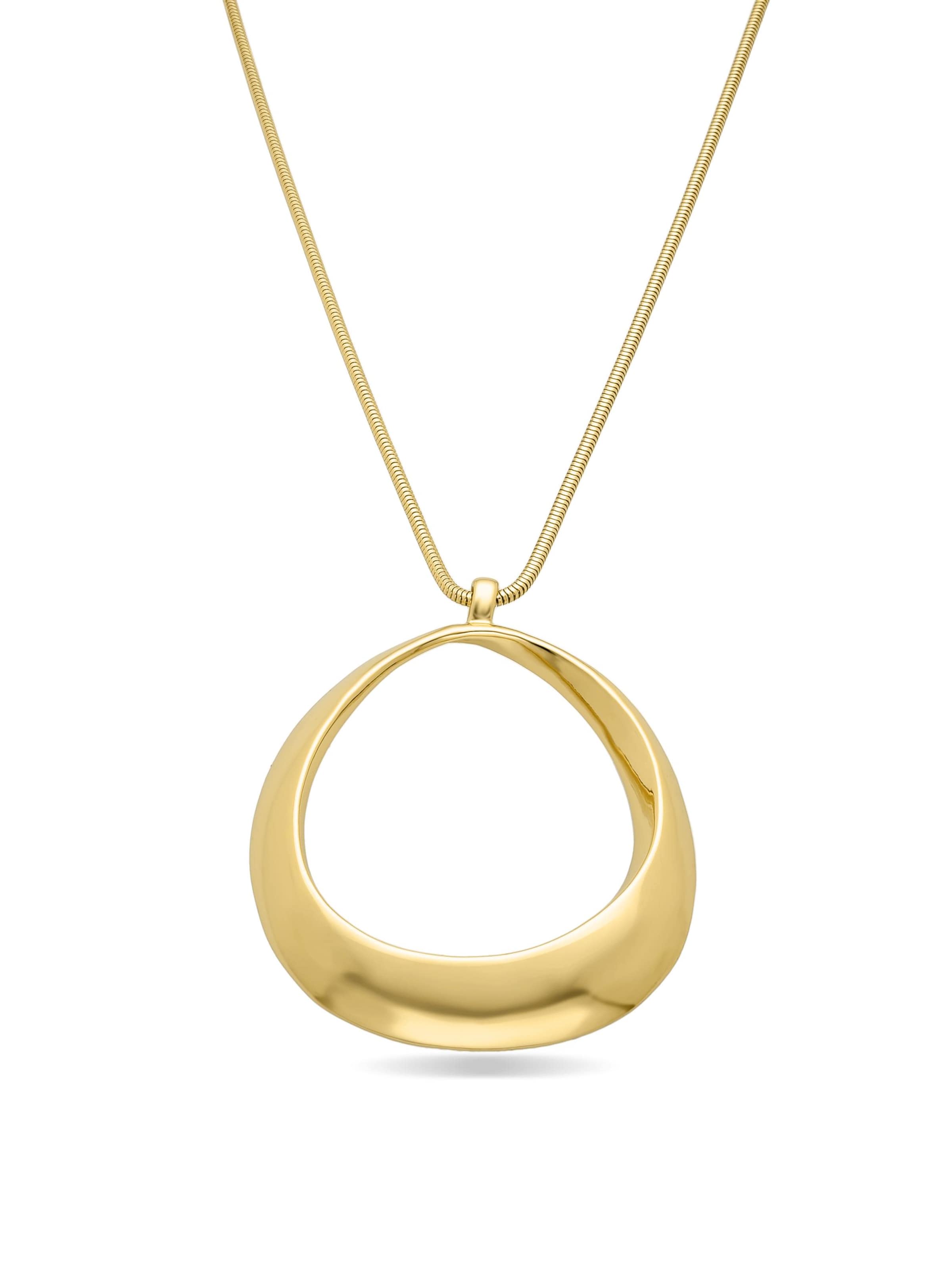 Collana 'Mei' di Luxenter in giallo: frontale