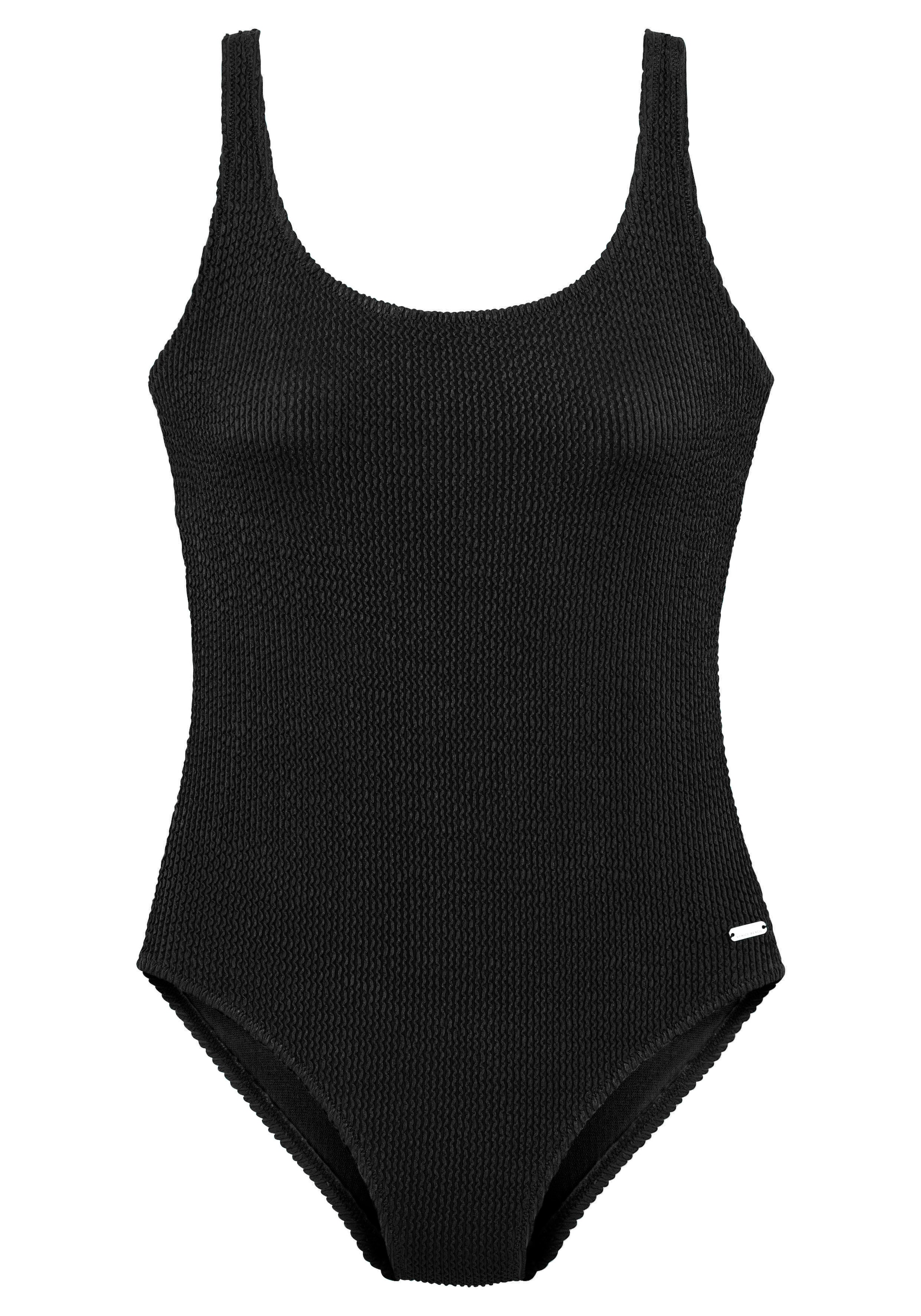 VIVANCE Badeanzug in Schwarz: Vorderseite