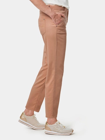 Regular Pantalon Goldner en marron