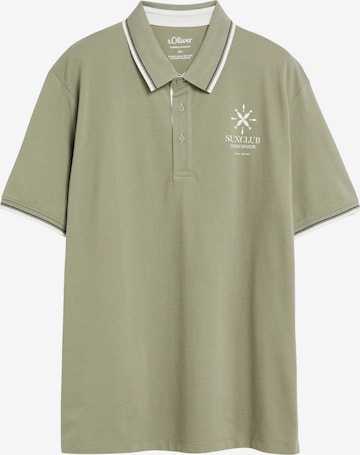 s.Oliver Men Big Sizes Shirt in Green: front
