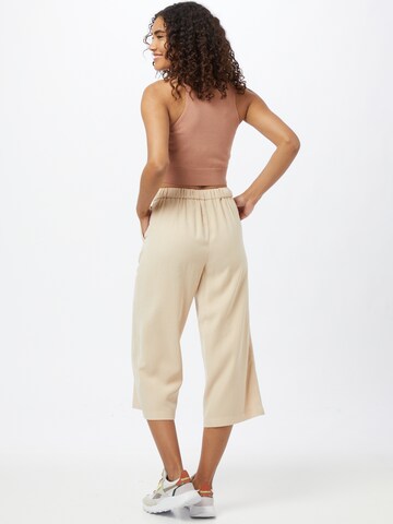 ONLY Wide leg Bandplooibroek in Beige