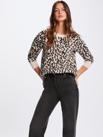 Pullover '261-ZEBRI' di Morgan in beige: frontale