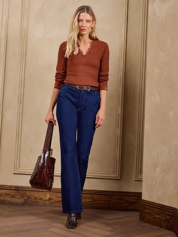 Pullover di love & roses in marrone