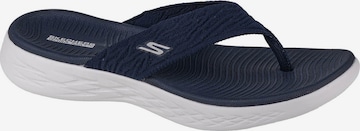 SKECHERS Teenslipper 'Skechers On The Go 600 Sunny' in Blauw: voorkant