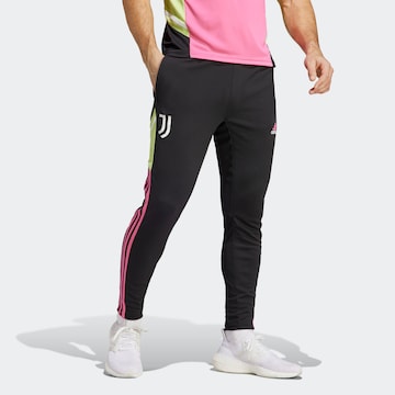 ADIDAS SPORTSWEAR Slimfit Sportbroek 'Juventus Turin Condivo 22' in Zwart: voorkant