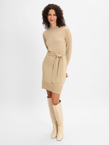 ARMANI EXCHANGE Knit dress in Gold: front