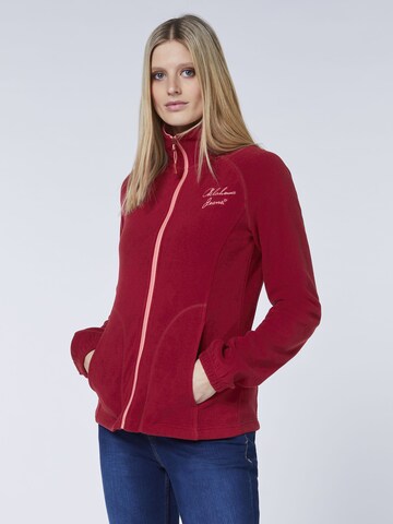 Oklahoma Jeans Fleece Jacket in Red: front