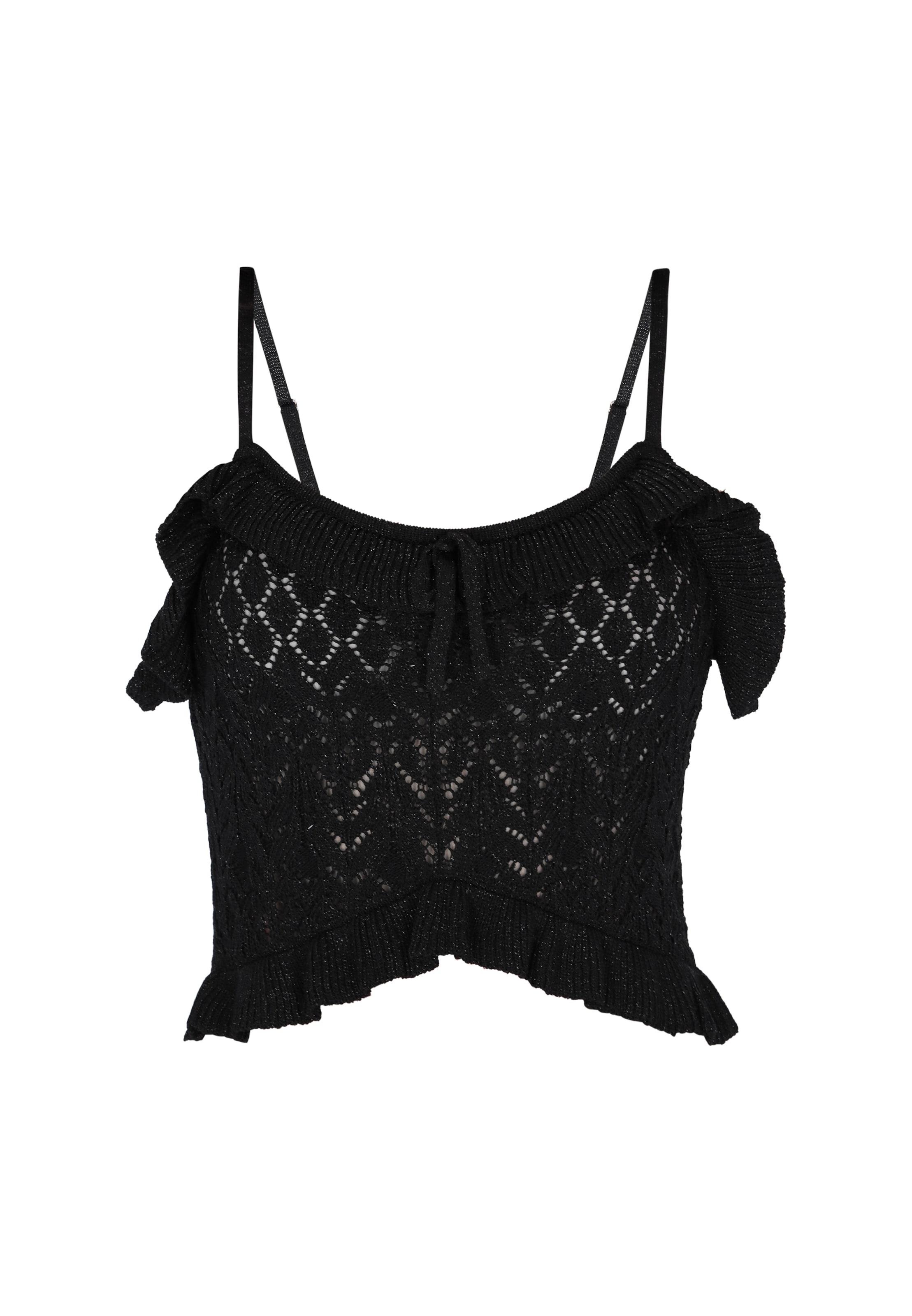 faina - Top de punto en negro: frente