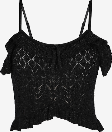 faina - Top de punto en negro: frente