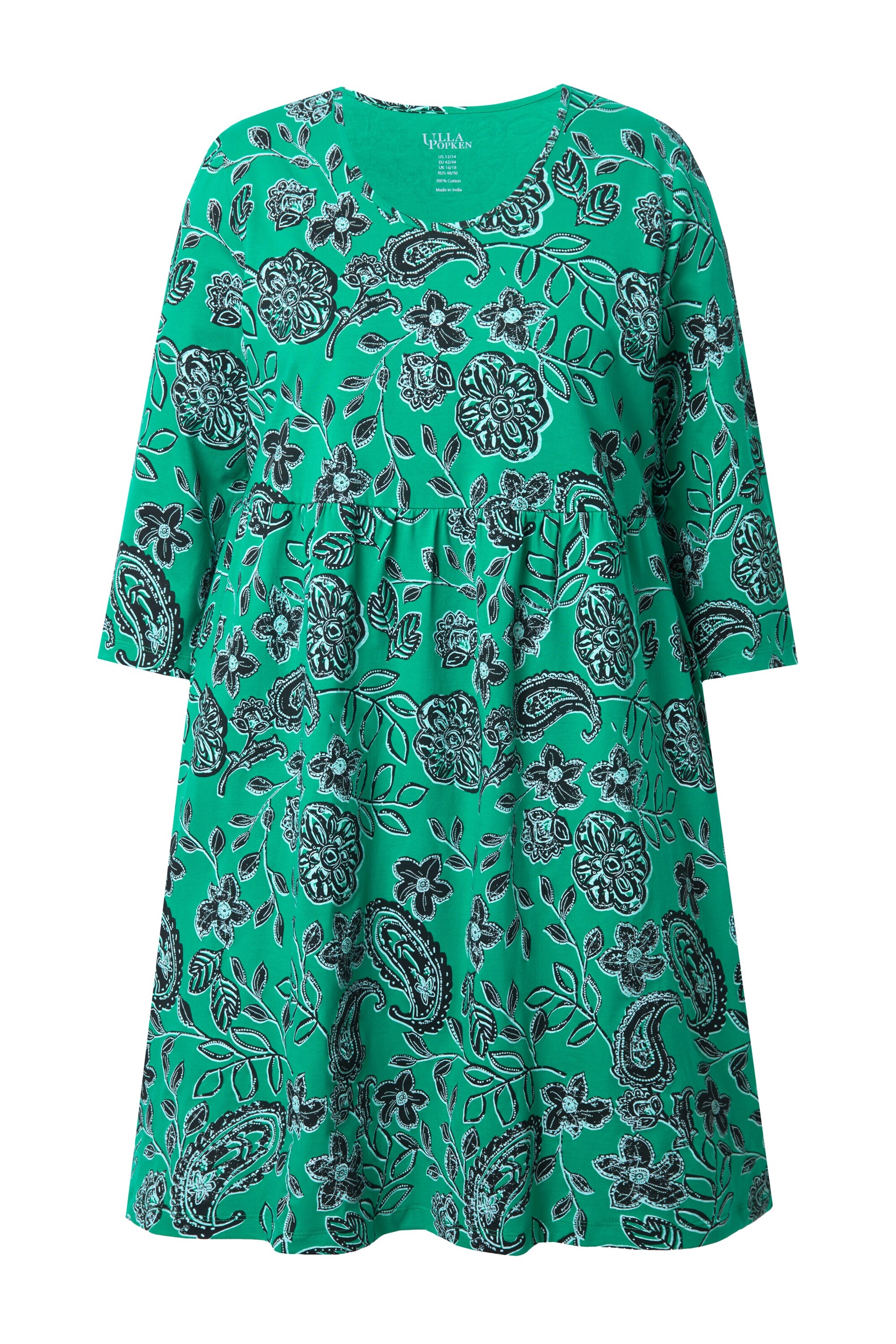 Ulla Popken Jurk in Groen: voorkant