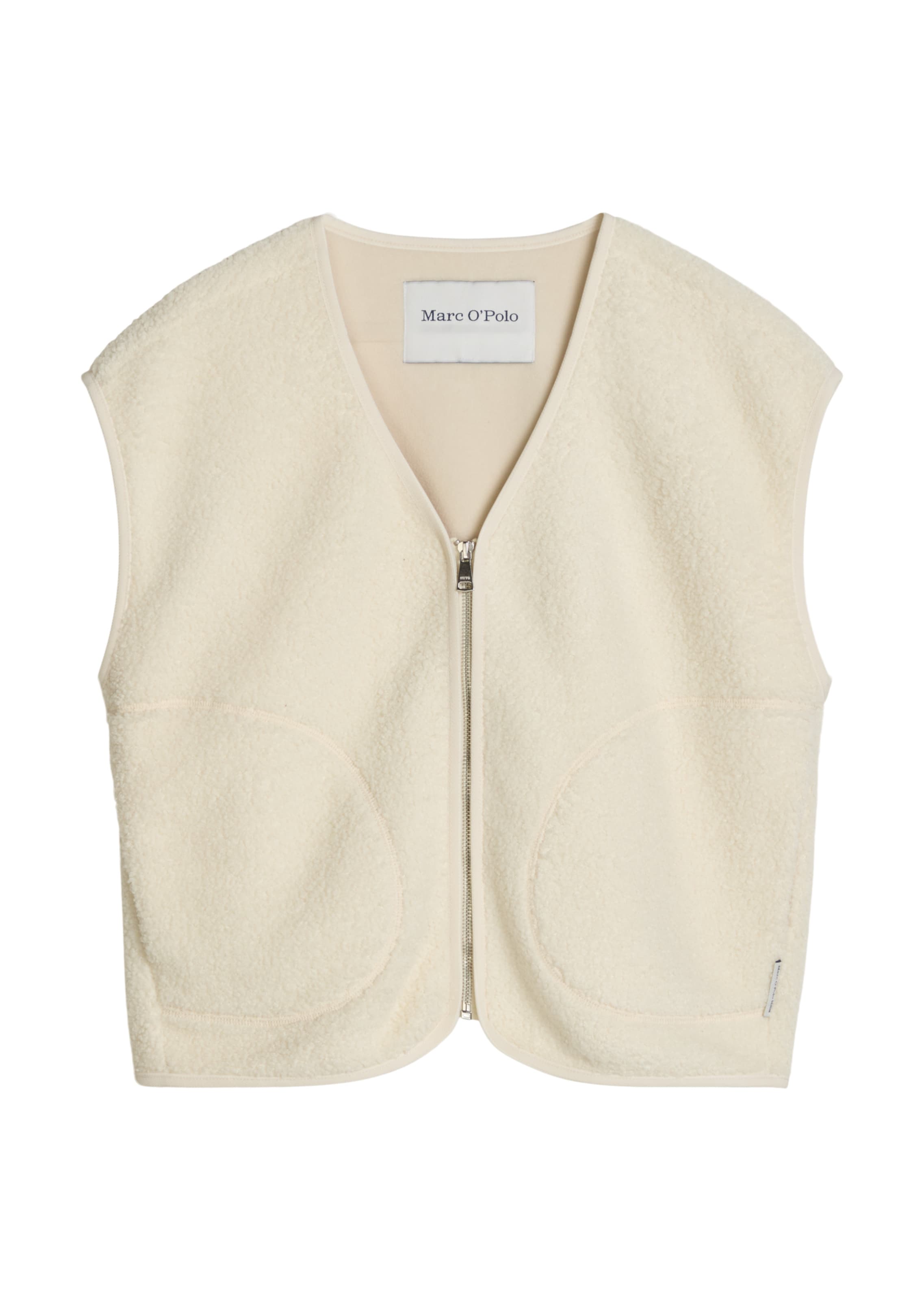 Marc O'Polo DENIM Bodywarmer in Wit: voorkant