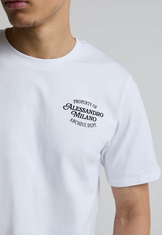 Alessandro Zavetti Tričko 'Pirelli' – bílá