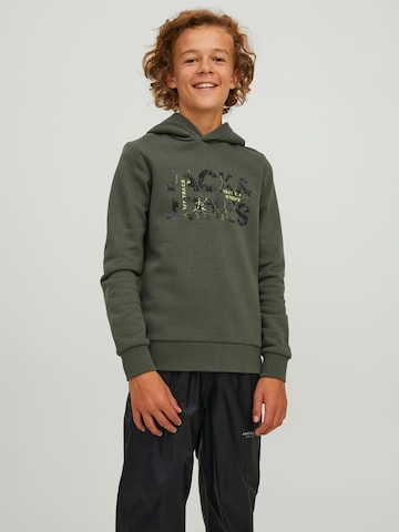 Jack & Jones Junior Sweatshirt 'Tech' in Groen: voorkant