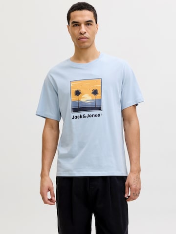 JACK & JONES Koszulka 'JJPERRY' w kolorze niebieski: przód
