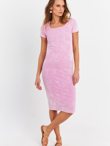 Cool & Sexy Šaty - Ružová: predná strana