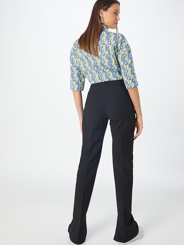 HUGO Red Flared Trousers with creases 'Hinovi' in Black