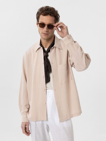 Antioch Regular fit Button Up Shirt 'Ash' in Beige: front