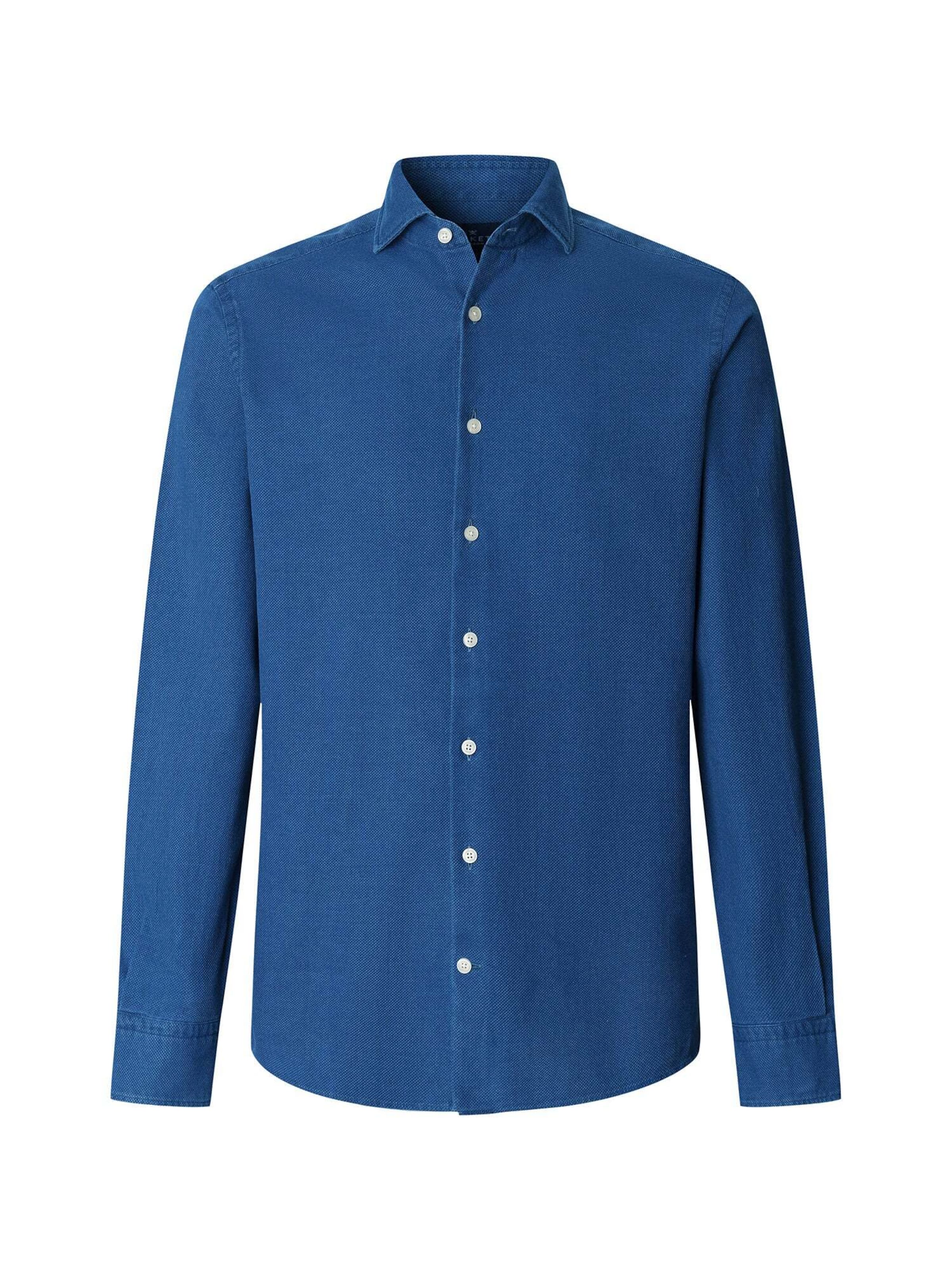 Hackett London Slim fit Overhemd in Blauw: voorkant