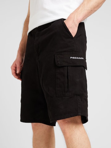 Regular Pantalon cargo 'LUGARD' Pegador en noir