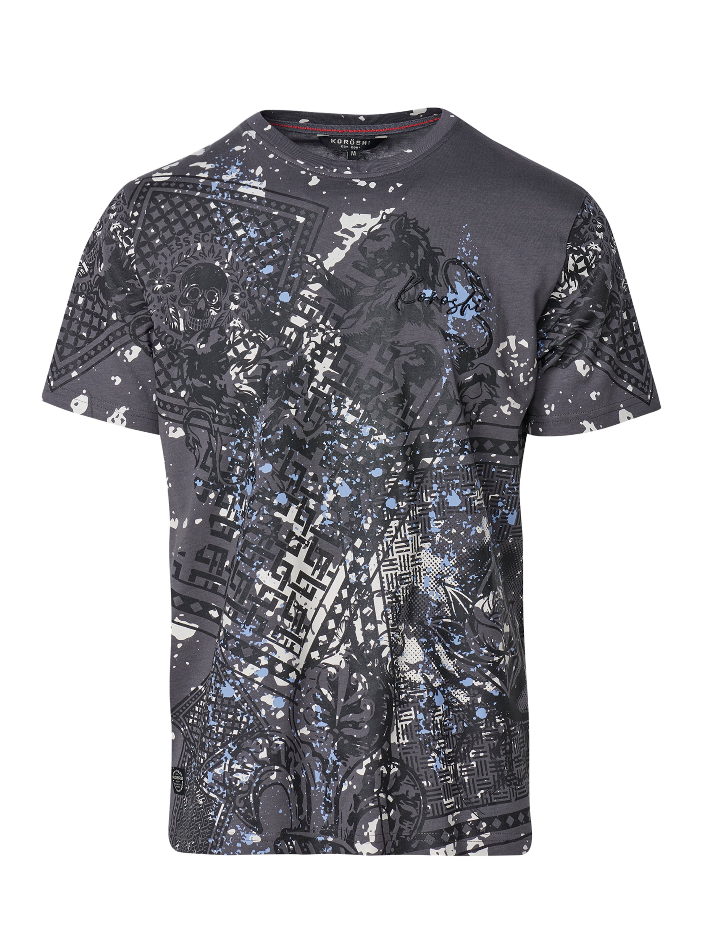 KOROSHI Shirt in Grey / White, Item view