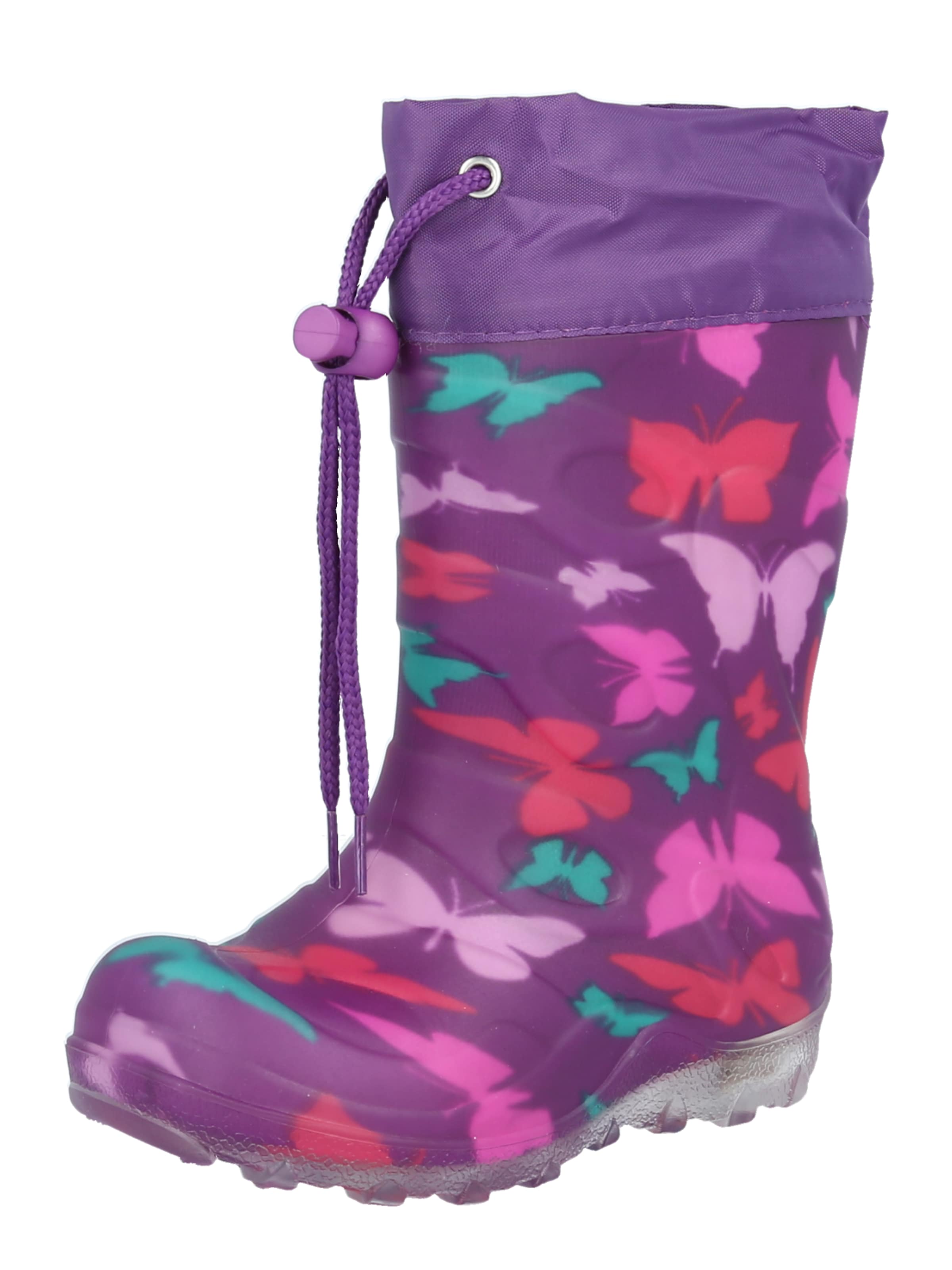 BECK Regenlaarzen in Lila: voorkant