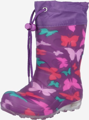 BECK Rubber Boots in Purple: front