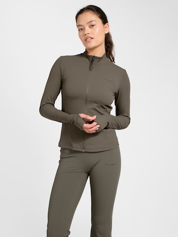 Hummel Sweatvest in Bruin: voorkant