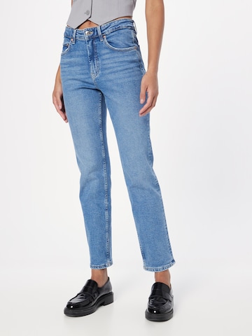 Gina Tricot Slimfit Jeans i blå: framsida