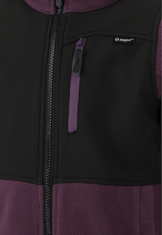 ZigZag Fleece Jacket 'Carson' in Purple