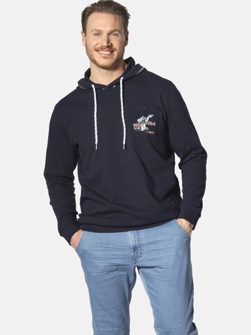 Jan Vanderstorm Sweatshirt ' Adith ' in Blue: front