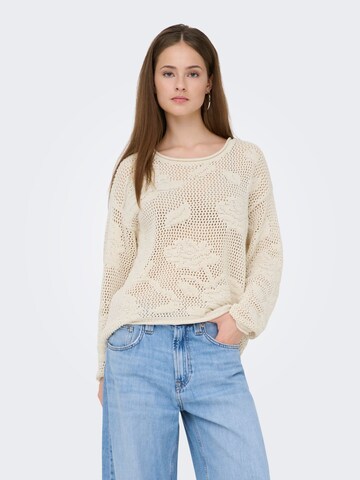 ONLY Sweater 'ONLSeaside' in Beige: front