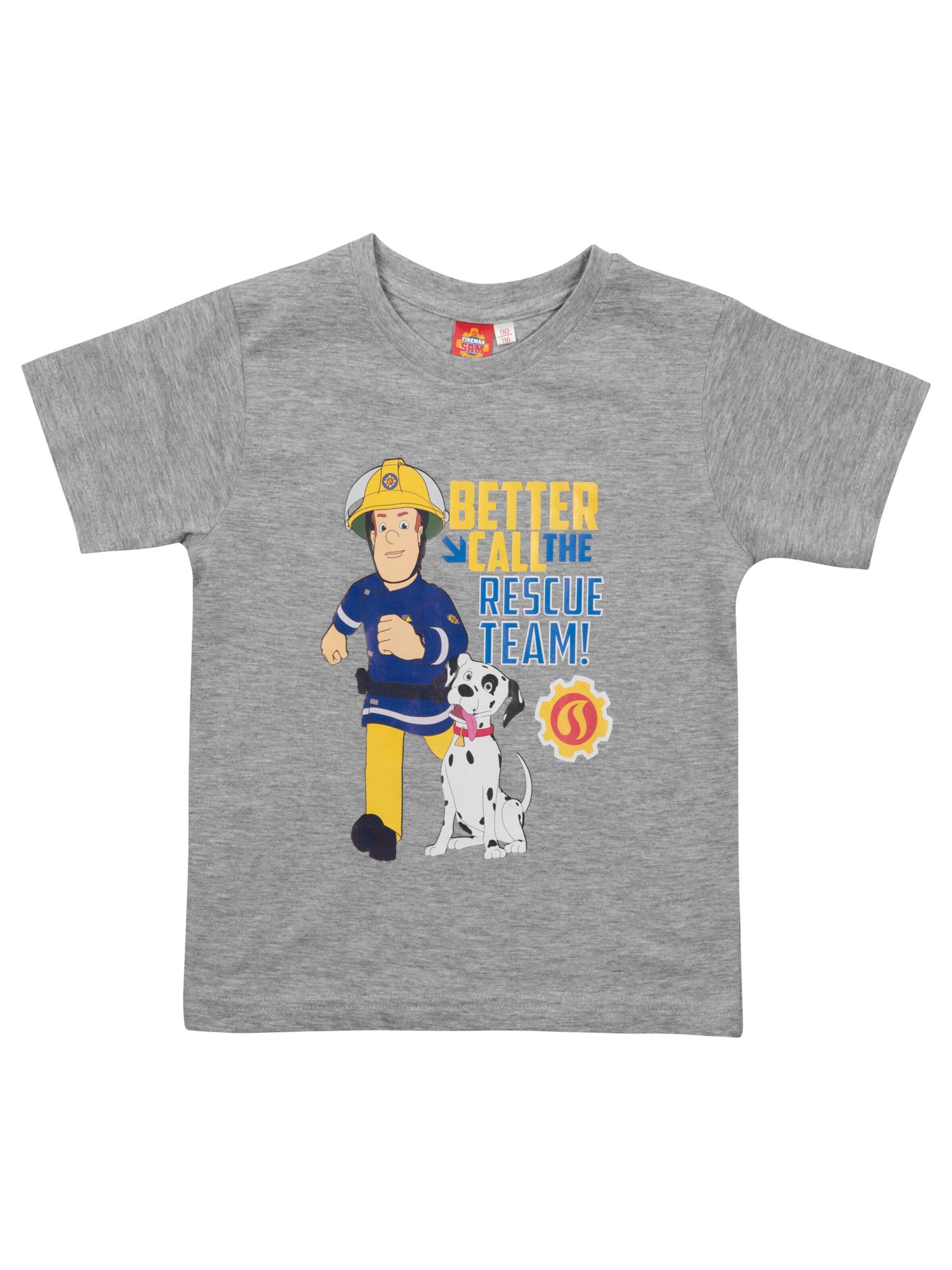 Feuerwehrmann Sam Shirt 'Rescue Team'‌‌‌‌‌‌‌‌ in Grau