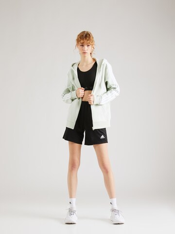ADIDAS SPORTSWEAR Athletic Zip-Up Hoodie 'Essentials' in Green