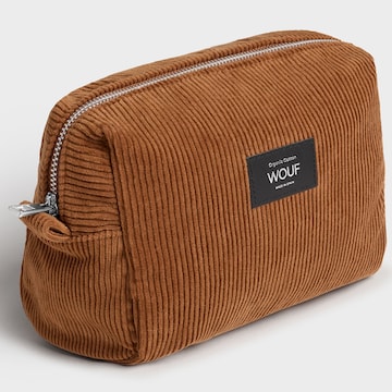 Wouf Cosmetic Bag 'Corduroy' in Brown