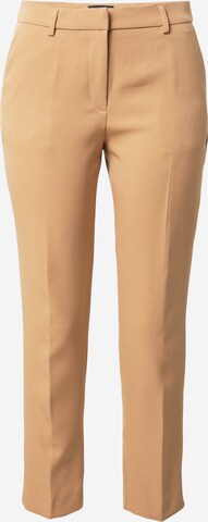 Dorothy Perkins Regular Trousers with creases 'Grazer' in Beige: front