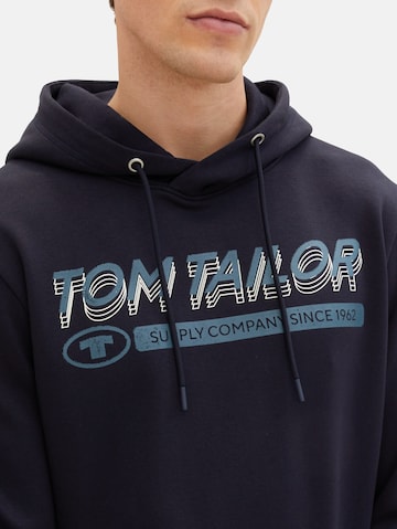 TOM TAILOR Μπλούζα φούτερ σε μπλε