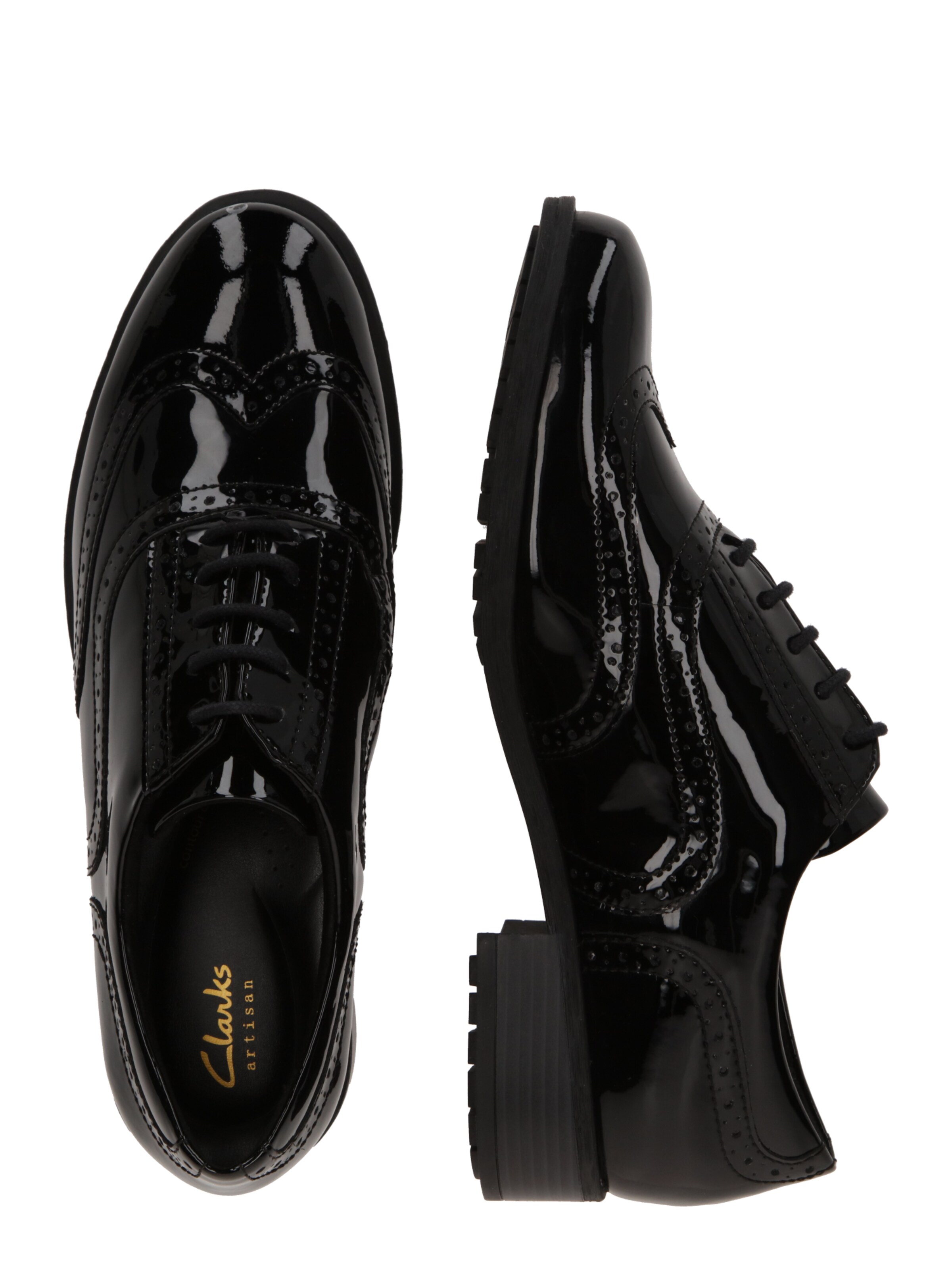 Scarpa stringata 'Havisham' di CLARKS in nero