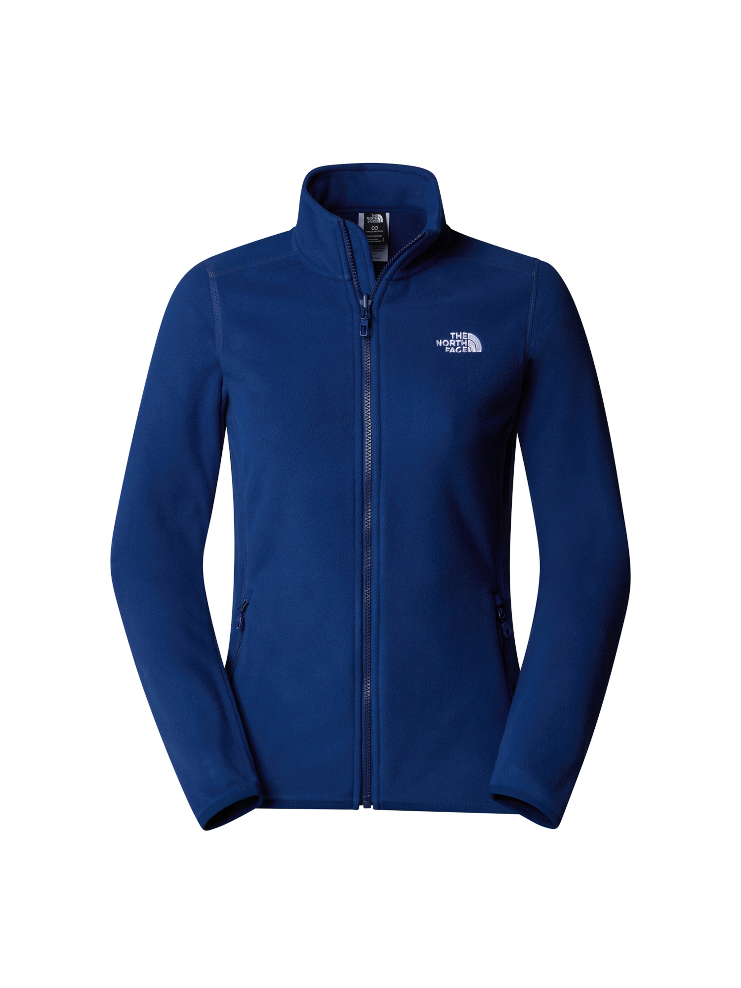 THE NORTH FACE Funkcionalna jopa iz flisa '100 GLACIER' | modra barva: sprednja stran