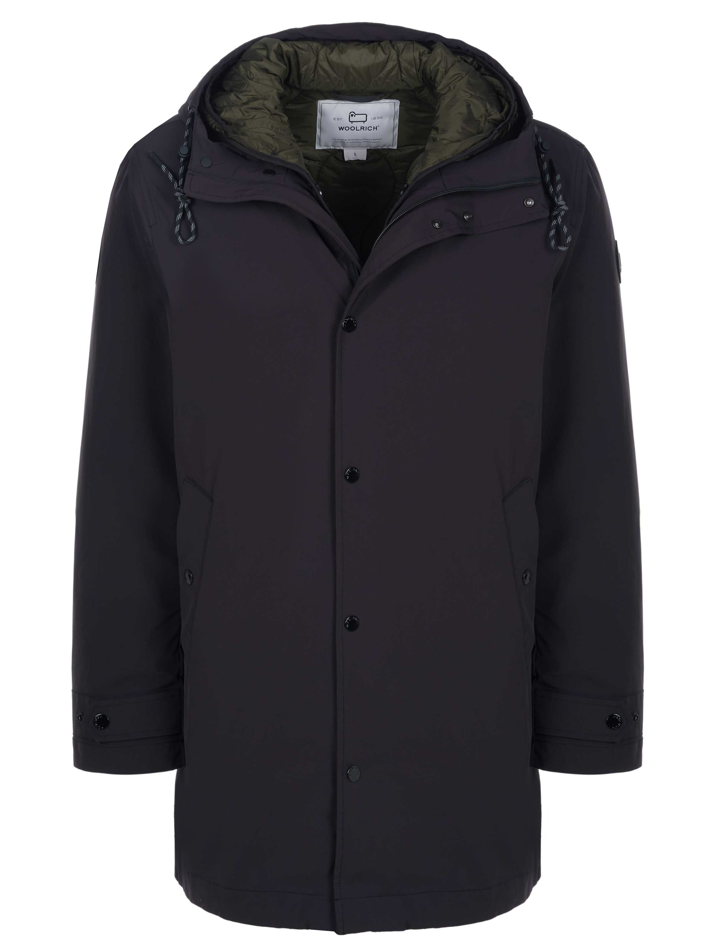 Woolrich Between-Season Jacket 'Woolrich Jacke' in Black: front
