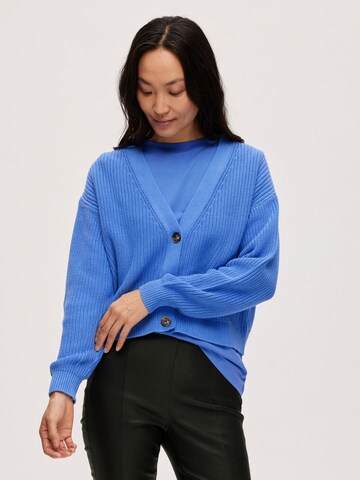 SELECTED FEMME Knit Cardigan in Blue