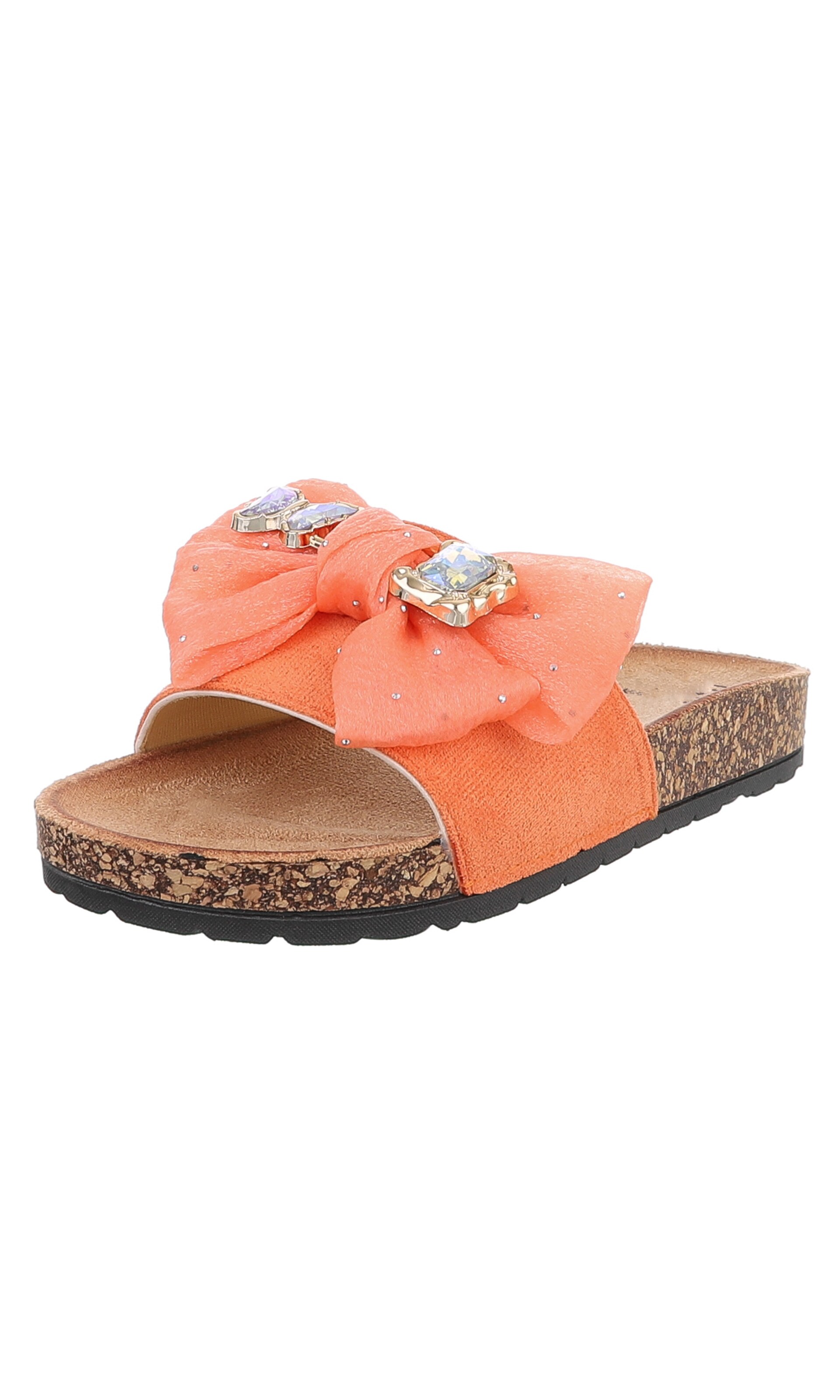 Ital-Design Mules in Orange: front