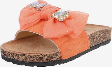Ital-Design Pantolette in Orange: Vorderseite