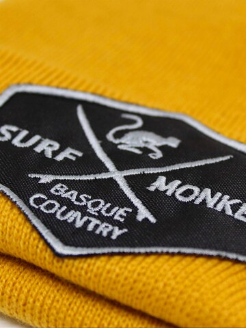 Surf Monkey Beanie in Yellow