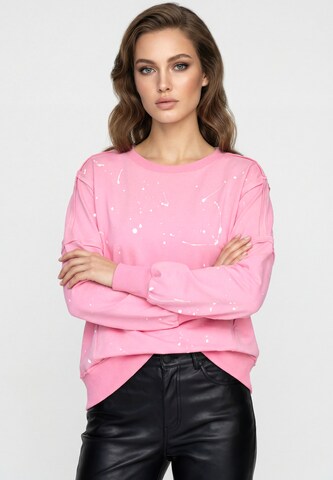 COBIE Sweatshirt 'Fashion Lover' in Pink: front